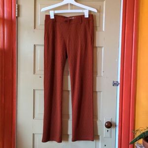 Straight leg classic dress pants yoga pant, brick